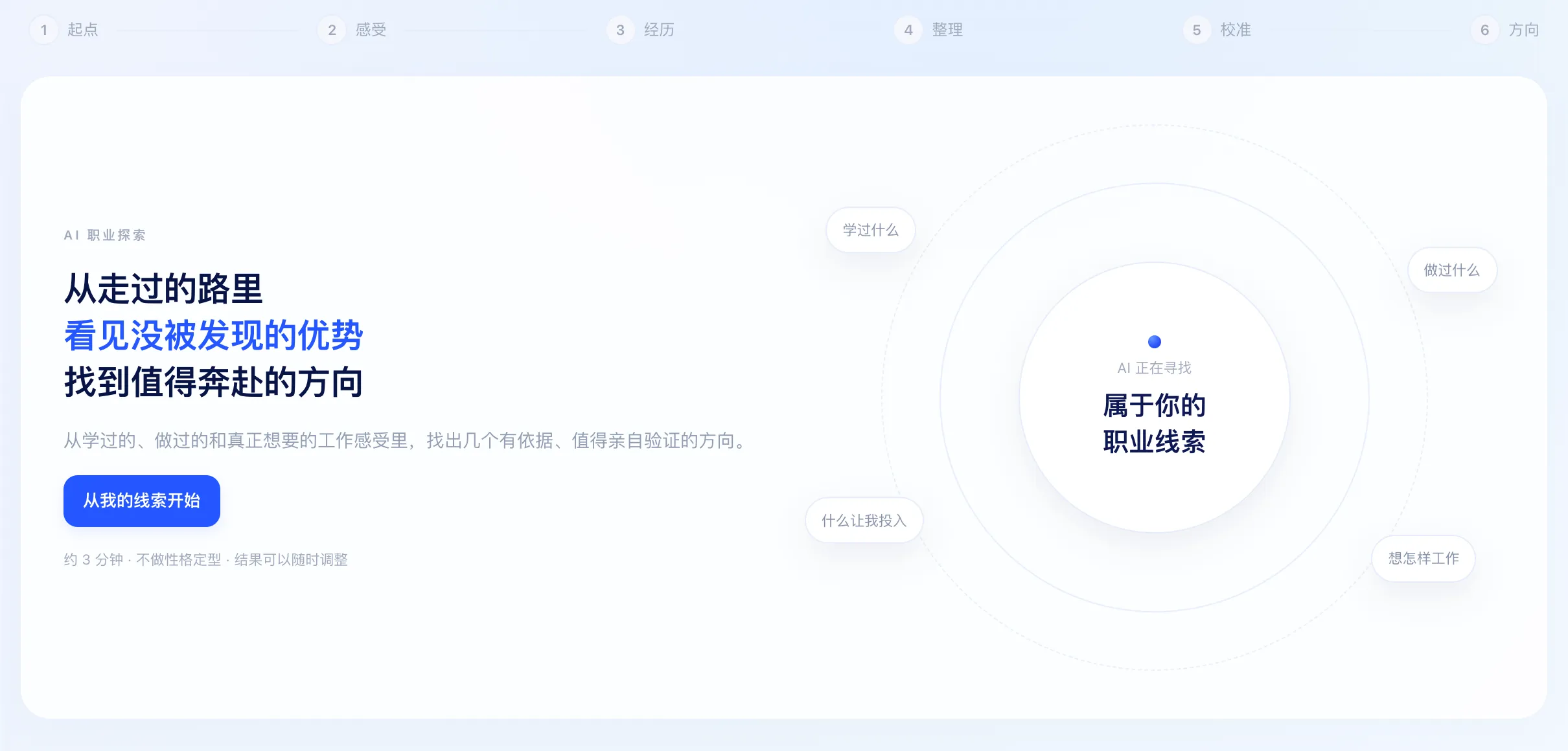 学生端职业探索：从学过、做过和想要的工作感受里，找出几个值得验证的职业方向